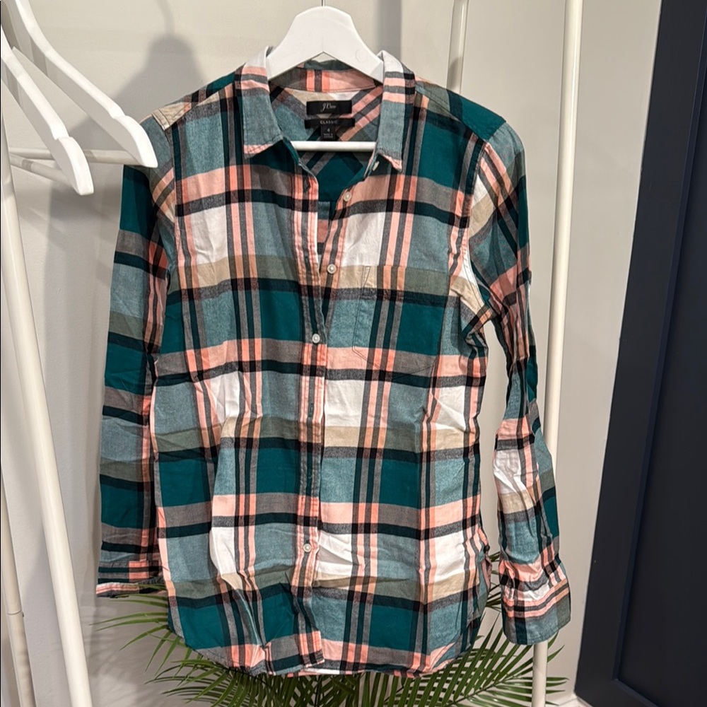 J.Crew Multicolor Plaid Shirt